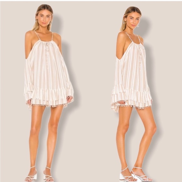 Lovers + friends tropical oasis in nude stripe - Picture 2 of 10